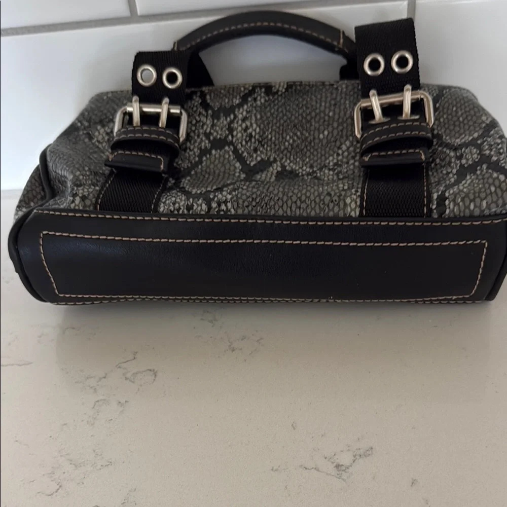 Nine West Stylish Black and Gray Women's small Handbag